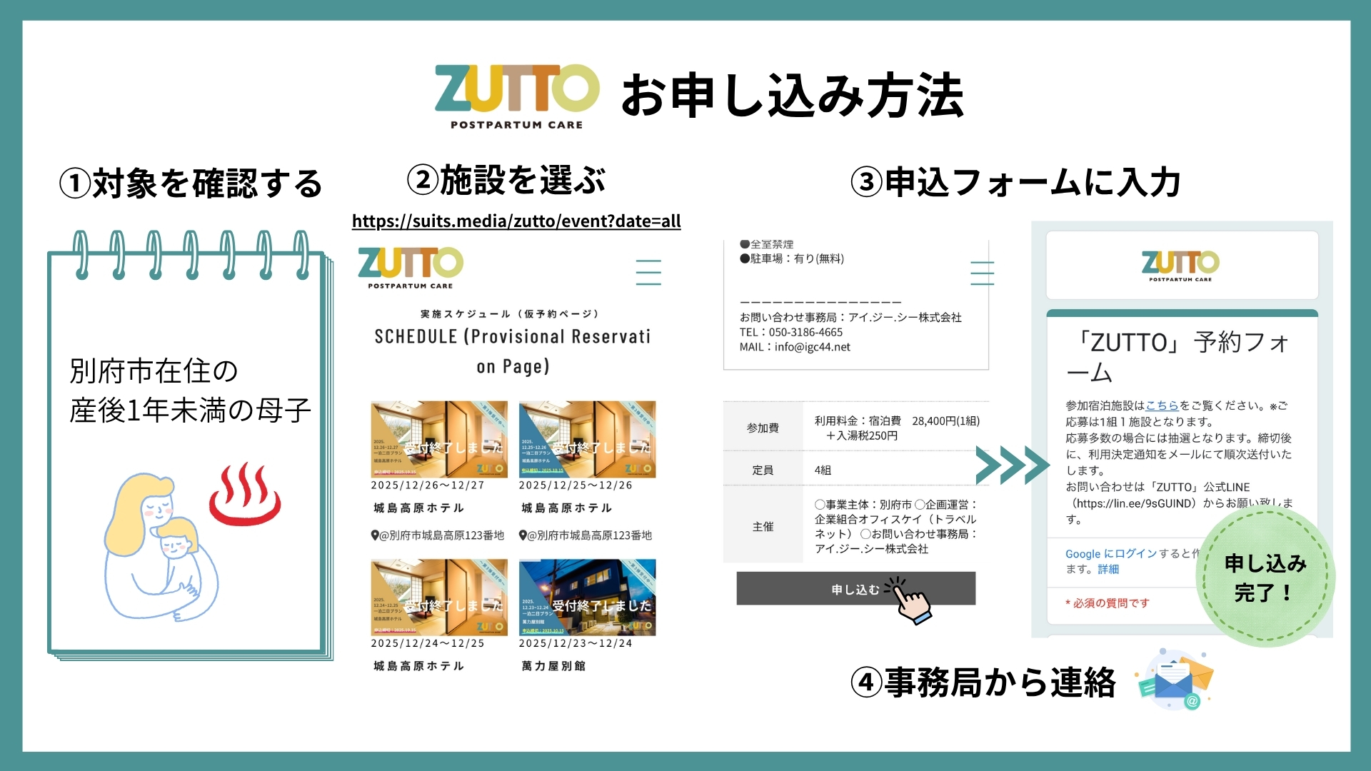 ZUTTO 申し込み方法